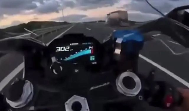 İstanbul'da motosikletle 302 kilometre hız: Ehliyetine el konuldu