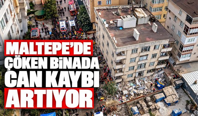 Maltepe Cevizli’de 6 katlı bina çöktü, arama kurtarma başladı