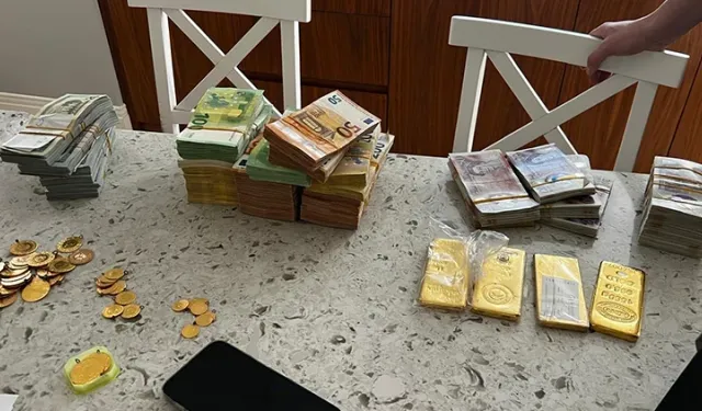Mersin’de yolsuzluk soruşturmasında çarpıcı arama: 4 kilo altın ve döviz ele geçirildi