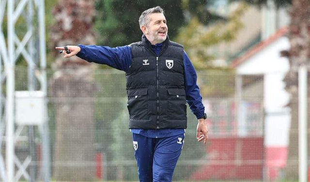 Nenad Bjelica Samsunspor maçı öncesi takımın başında idmana çıktı