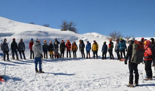 Muş’ta 105 Dağcı, Kış Eğitimi İçin Bir Araya Geldi
