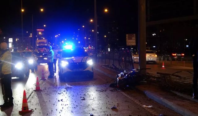 Motosiklet yarışı acı bitti!