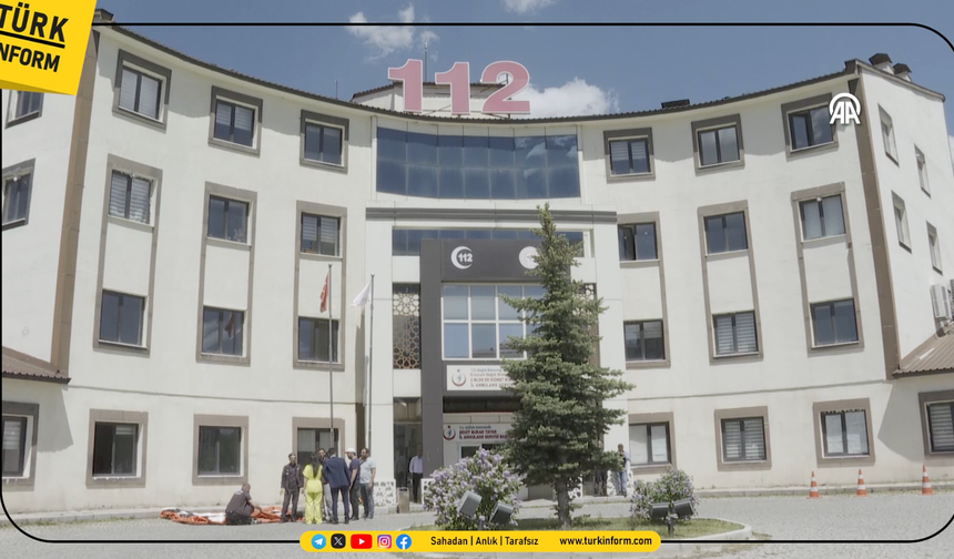 Acil sağlık personeli, yangına hazırlık tatbikatı yaptı