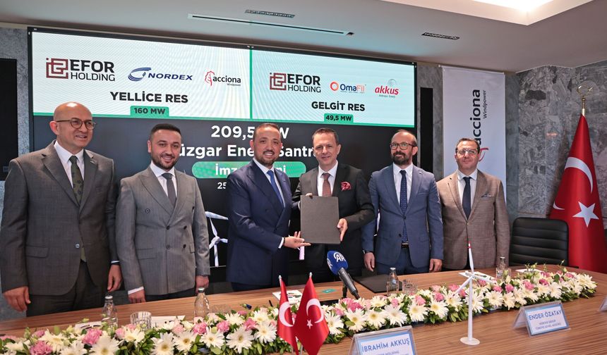 Efor Holding, RES yatırımı için Nordex ile anlaşma yaptı
