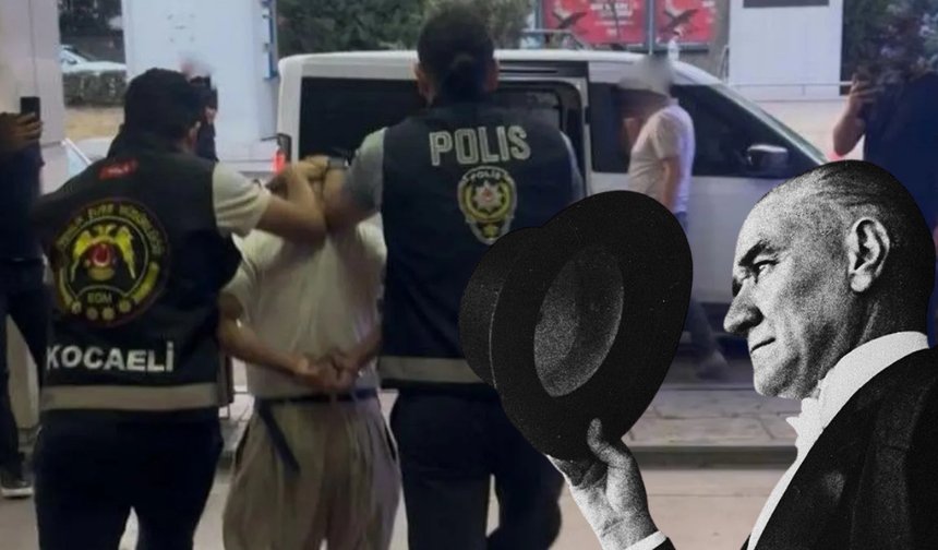 Kocaeli’de Atatürk büstüne saldırı! Zanlı yakalandı