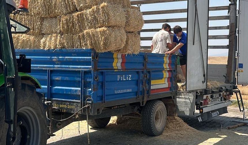 Çankırı'dan Karabük'e yem desteği
