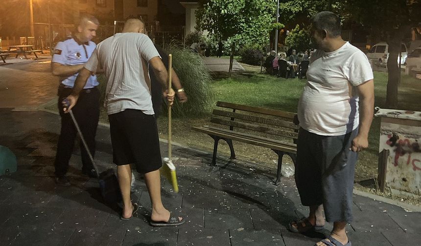 Yalova'da yere çekirdek atanlara zorunlu temizlik