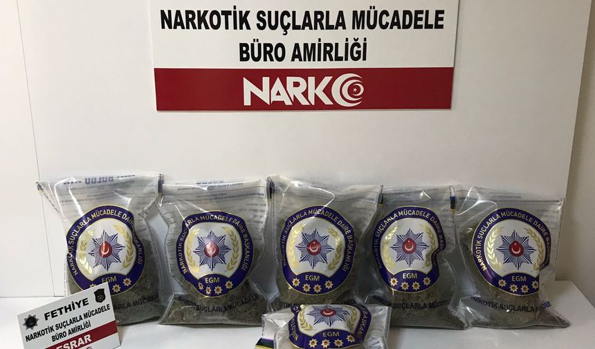 Fethiye'de uyuşturucu operasyonunda 3 kişi tutuklandı