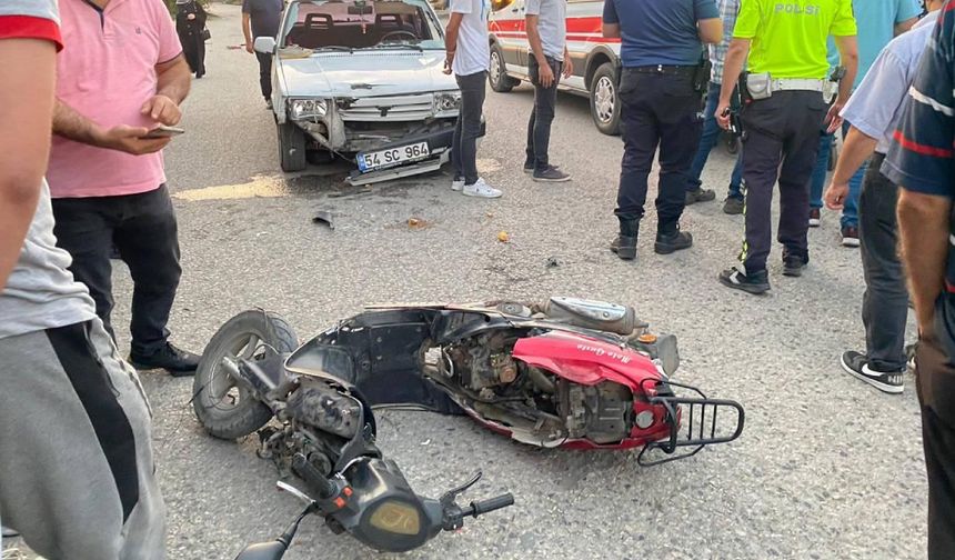 Sakarya'da motosiklet ile otomobil çarpıştı:1 ölü
