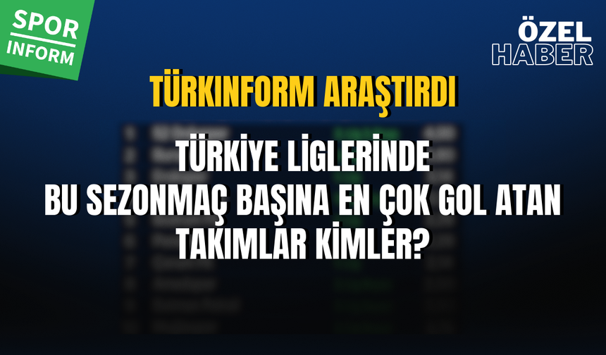 Türkiye profesyonel liglerinde gol ortalamasında dengeleri bozanlar