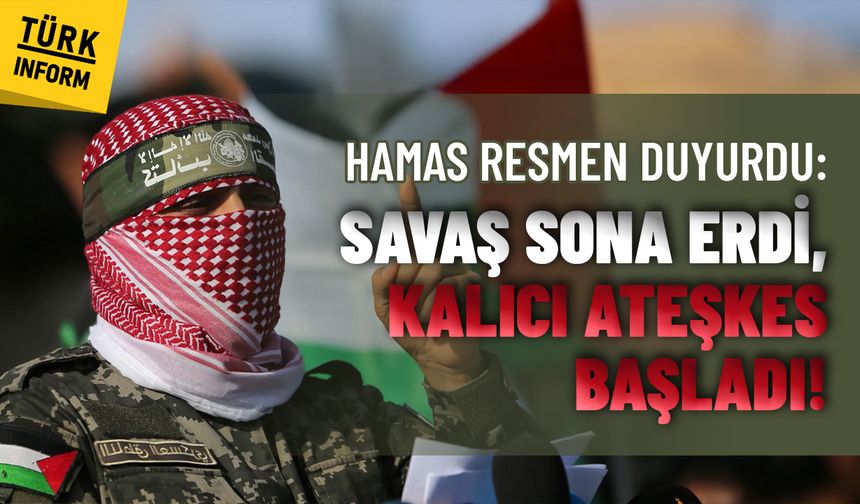 Hasam müjdeyi duyurdu! Gazze’de kalıcı ateşkes ilan edildi