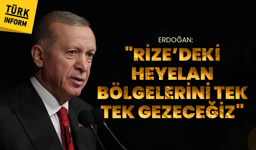 Cumhurbaşkanı Erdoğan Rize’de halka hitap etti