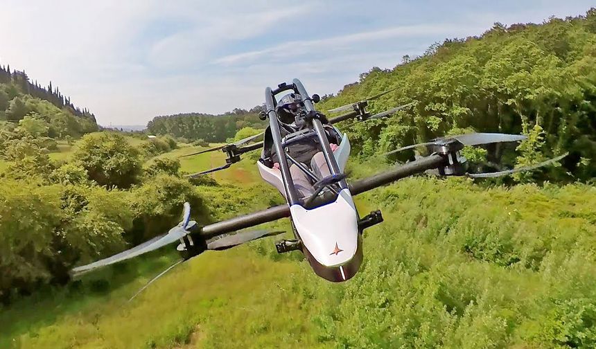 Tek kişilik elektrikli uçan araç Jetson ONE tanıtıldı!