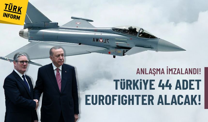 Türkiye ile İngiltere arasında Eurofighter Typhoon anlaşması imzalandı
