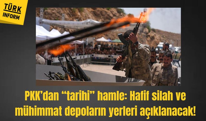 PKK’dan “tarihi” hamle: Hafif silah ve mühimmat depolarının yerleri açıklanacak!