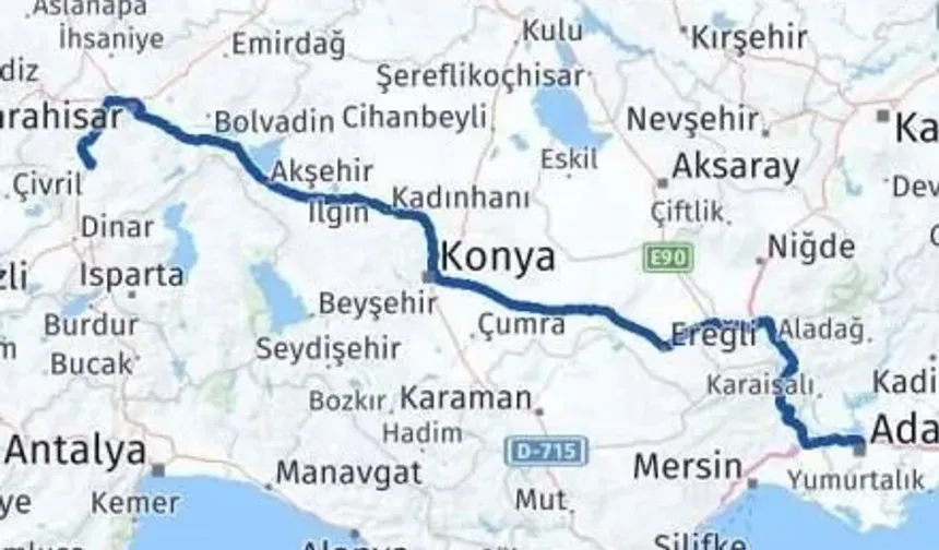 Adana-Afyon arası kaç km? Adana-Afyon arası yol ne kadar benzin yakar?