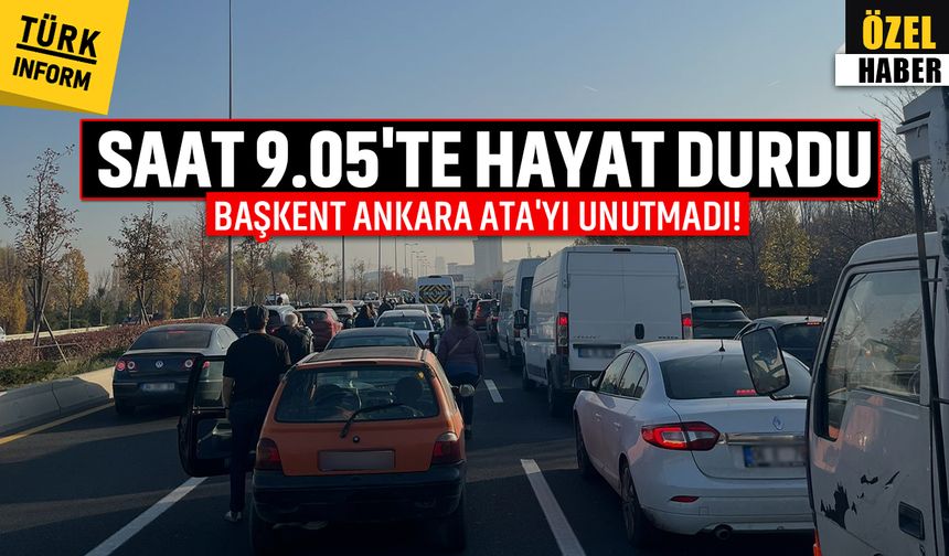 Ankara trafiğinde akan sular 9.05'te durdu!