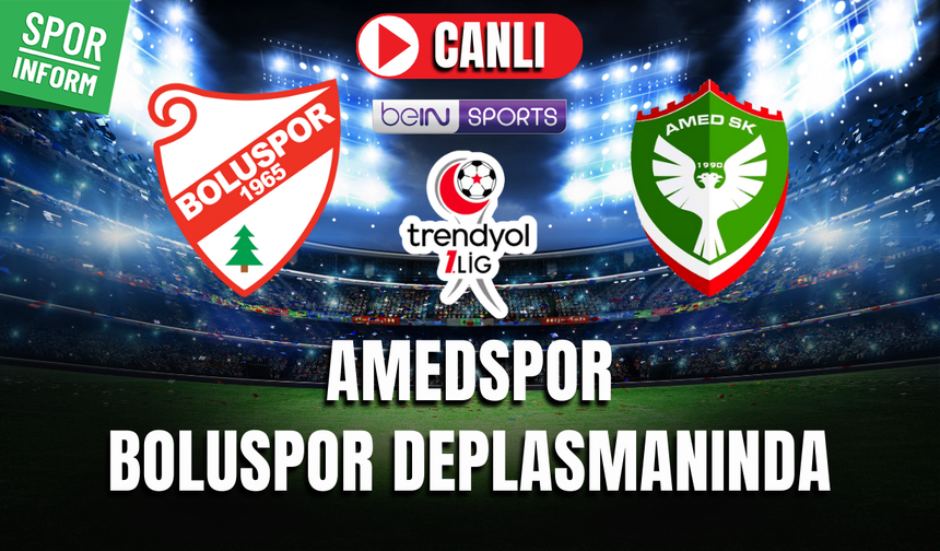 Boluspor - Amedspor CANLI İZLE TRENDYOL 1. LİG