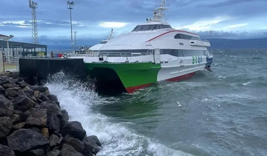 BUDO seferlerine fırtına engeli! Bugün 8 sefer iptal edildi