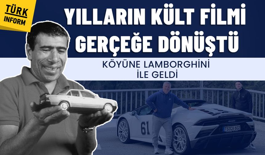Adalet Ağaoğlu'nun Fikrimin İnce Gülü eseri gerçek oldu! Köyüne Lamborghini ile geldi...