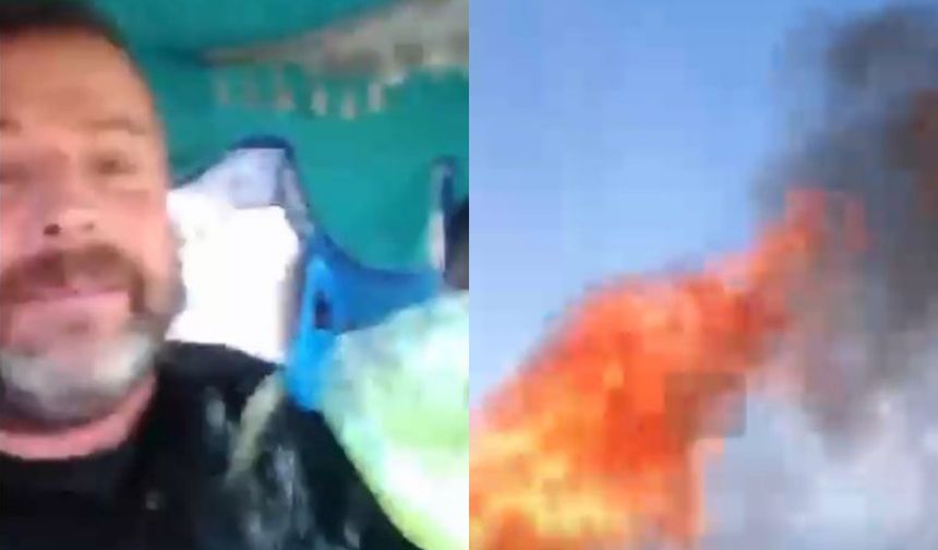 Acı olay! 5 çocuk babası adam, canlı yayında kendini ateşe verdi!