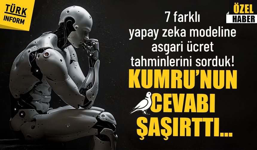 7 farklı yapay zeka modeline asgari ücret tahminlerini sorduk! Kumru’nun cevabı şaşırttı...