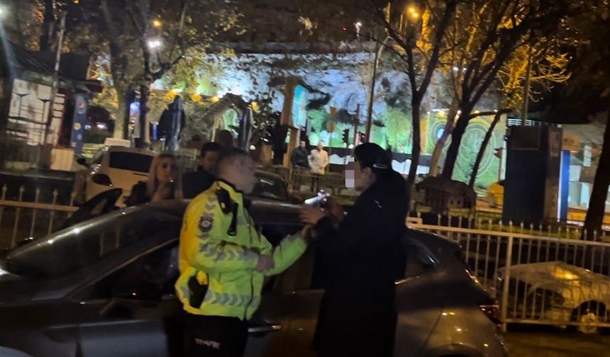 Alkollü sürücü, polislere hakaret etti! Arkadaşının savunması olay oldu