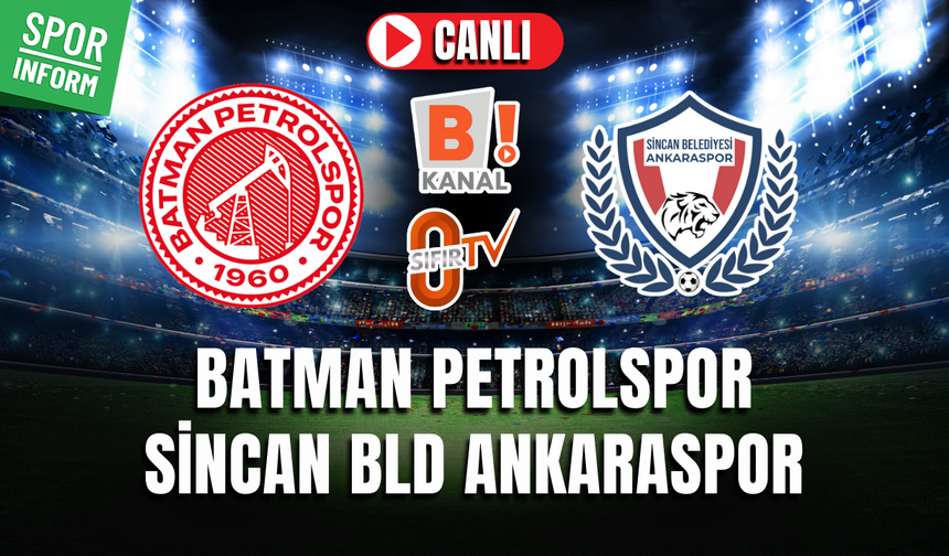 Batman Petrolspor - Sincan Belediyesi Ankaraspor CANLI MAÇ İZLE | Nesine 2. Lig