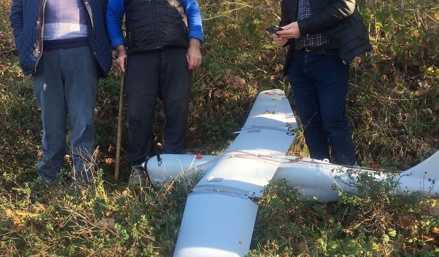 Kocaeli’de kırsal alana düşen İHA ekipleri alarma geçirdi