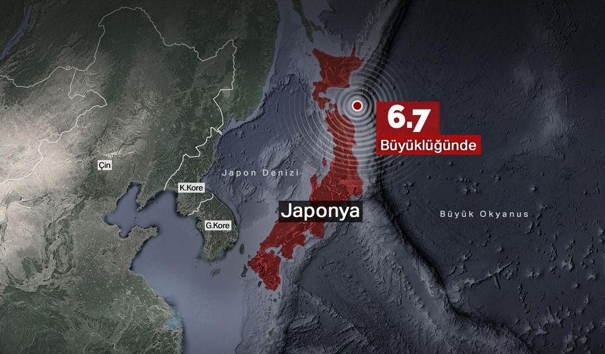 Japonya’da 6.7 büyüklüğünde deprem! Tsunami uyarısı yapıldı