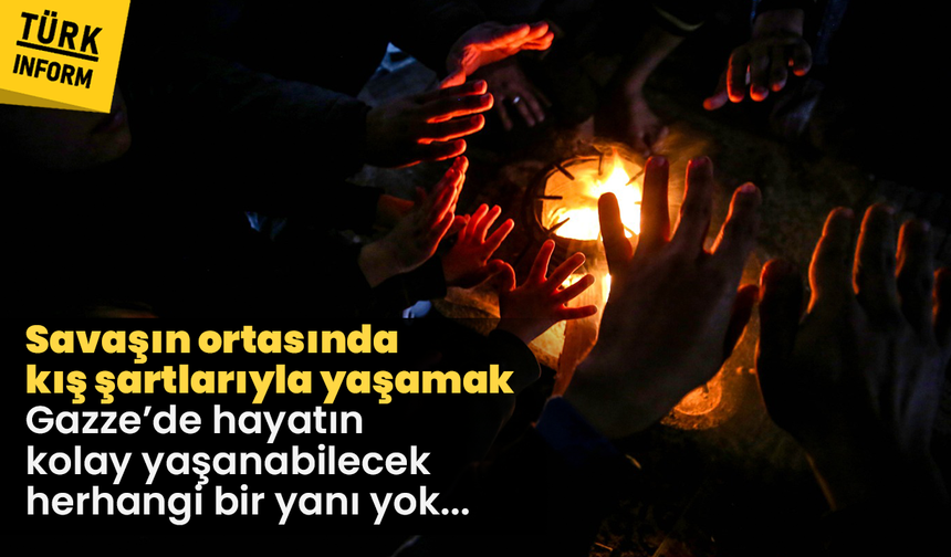 Savaşın ortasında, kış şartlarıyla yaşamak