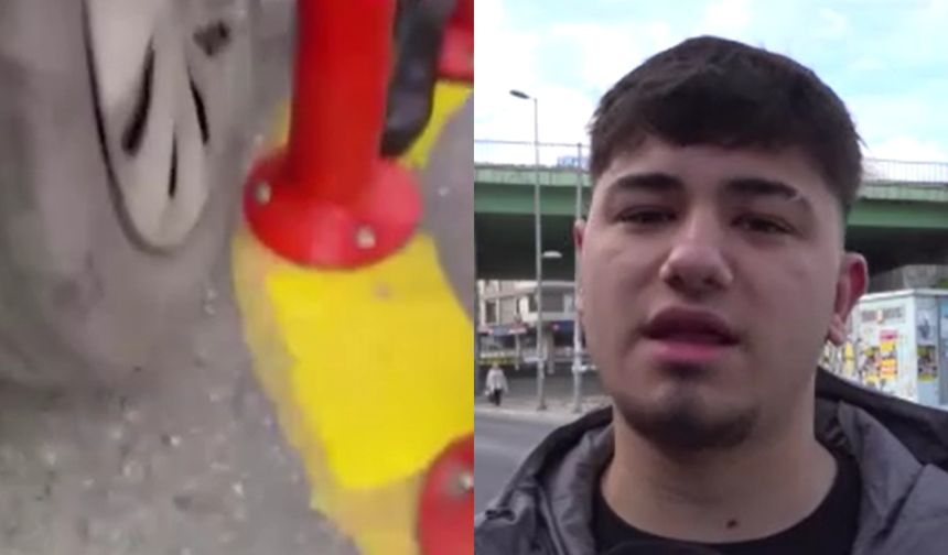 7’inci kez ehliyet sınavından kaldı, isyan etti! İşte olay anı...