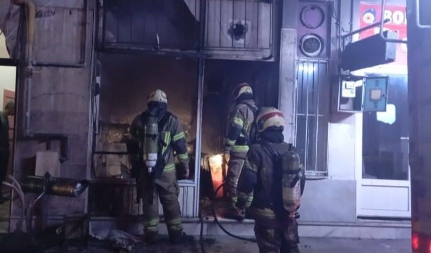 Bursa'da bir çay ocağında korkutan yangın