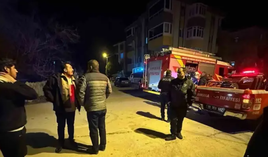 Ankara’da paniğe neden olan baca yangını