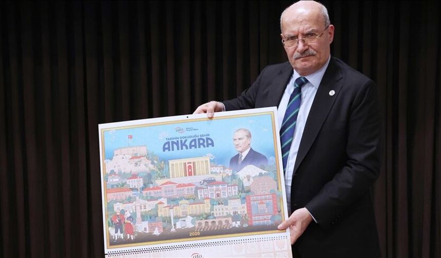 ATO’dan 2026 yılına özel Ankara dokulu takvim