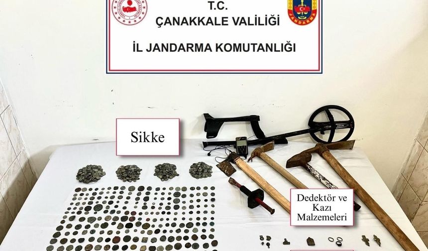 Çanakkale’de tarihi eser kaçakçılığı operasyonu