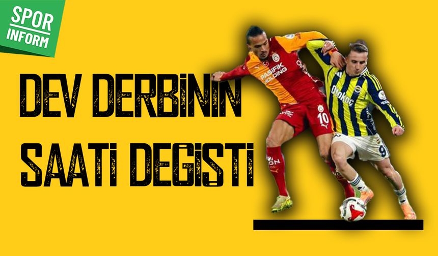 Fenerbahçe-Galatasaray derbisinin saati değişti! İşte Süper Kupa finalinin oynanacağı saat...