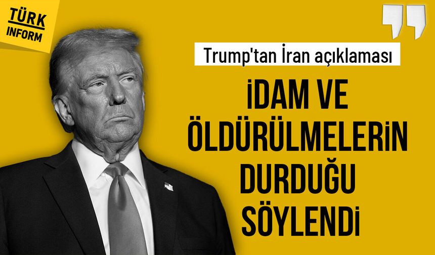 Son dakika: Trump'tan İran açıklaması geldi: "İdam planları yok! Bize öldürülmelerin durdurulduğu söylendi"