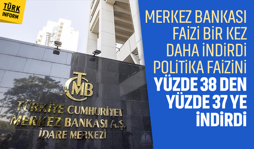 Son Dakika: Merkez Bankası faiz kararını açıkladı