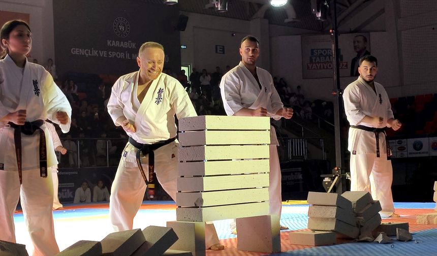 Karabük'te Kyokushin Karate Şampiyonası'na yoğun katılım