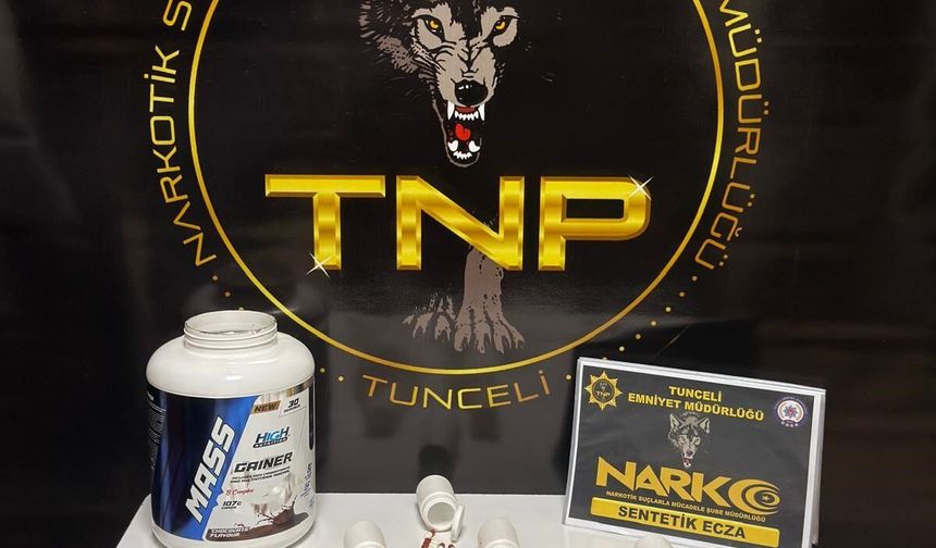 Tunceli’de narkotik baskını: 430 hap ele geçirildi