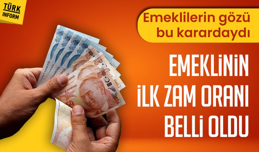 Emeklilerin gözü bu karardaydı: Emeklinin ilk zam oranı belli oldu