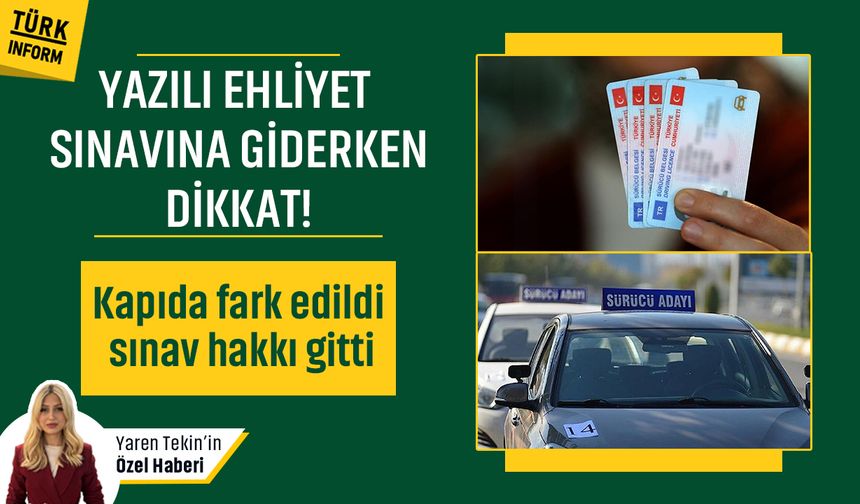 Yazılı ehliyet sınavına giderken basit piercing takmak yasak mı? Yazılı ehliyet sınavında yanımıza neler alınabilir?