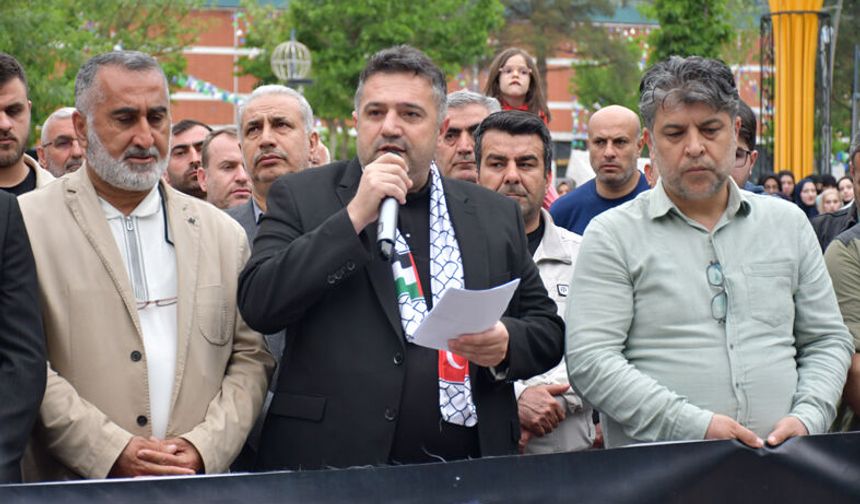 Batman'da Sumud Filosu için meydanlara indiler
