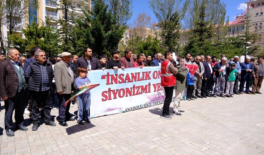 Van'dan Gazze'ye destek veren protesto