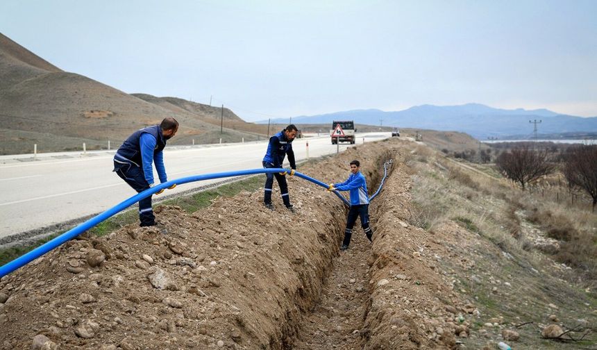 Malatya'da dev içme suyu hattı