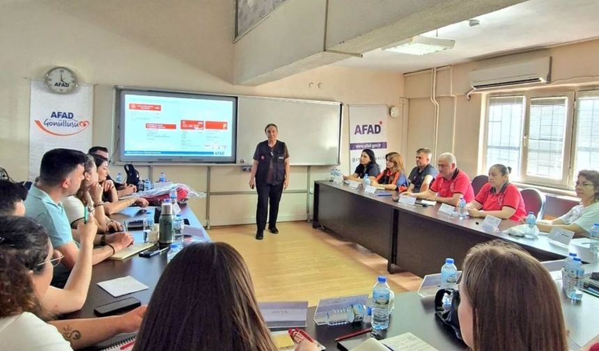 Aydın'da AFAD eğitimiyle bilinç yükseltiliyor