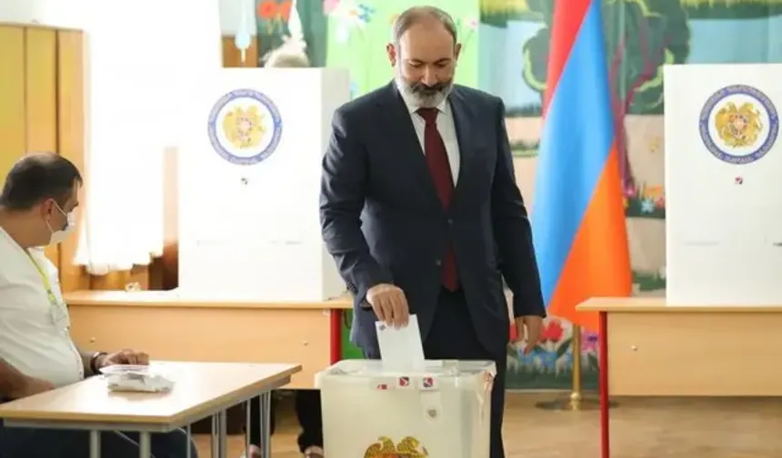 Paşinyan, Ermenistan seçimlerinde oy kullandı, "Türkiye" açıklaması gündem oldu!