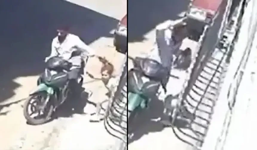 Küçük kızını darbedip motosikletle sürükleyen baba gözaltına alındı