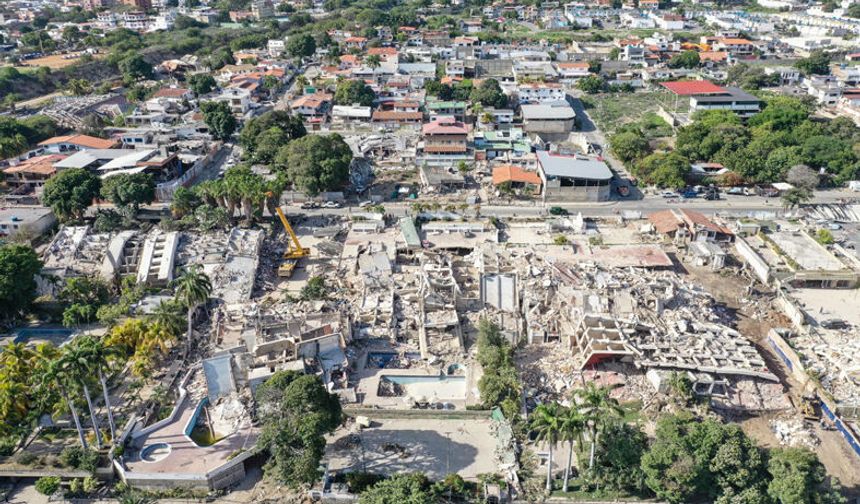 Venezuela'daki felaket dron ile görüntülendi